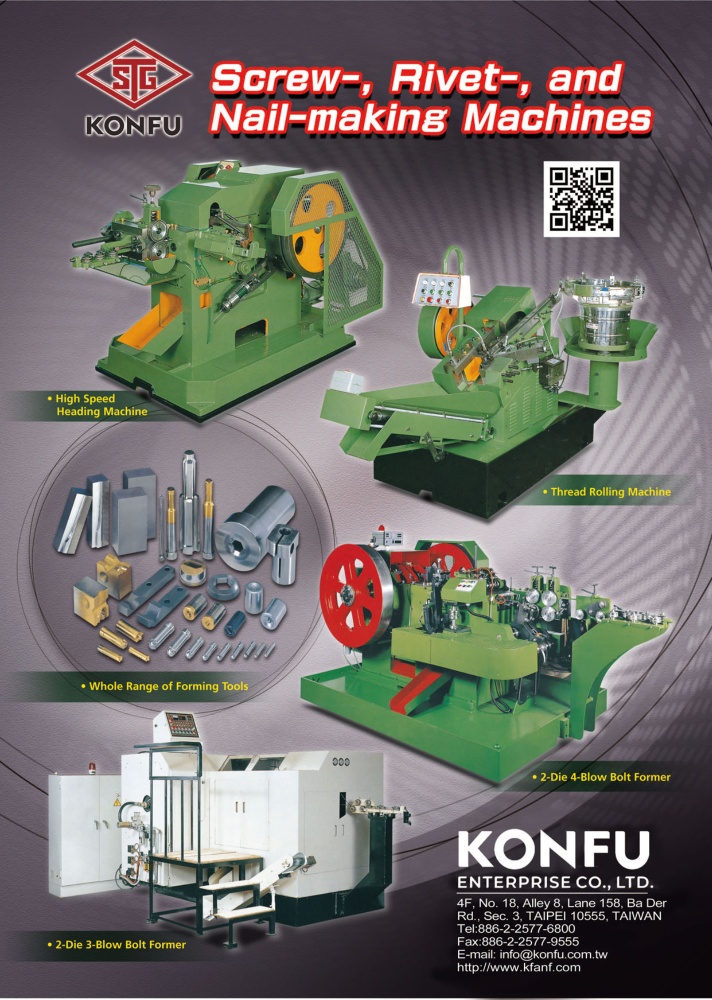 Who Makes Machinery in Taiwan KONFU ENTERPRISE CO., LTD.