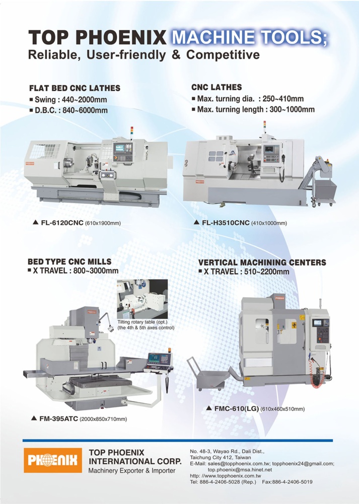 Who Makes Machinery in Taiwan TOP PHOENIX INTERNATIONAL CORP.