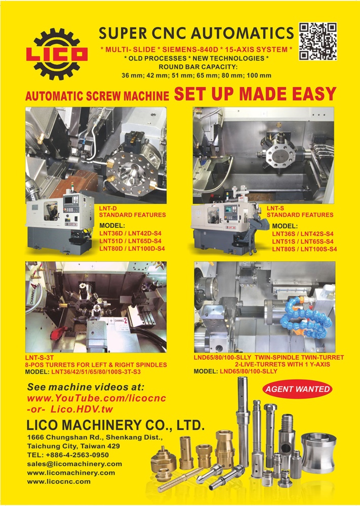 Who Makes Machinery in Taiwan LICO MACHINERY CO., LTD.