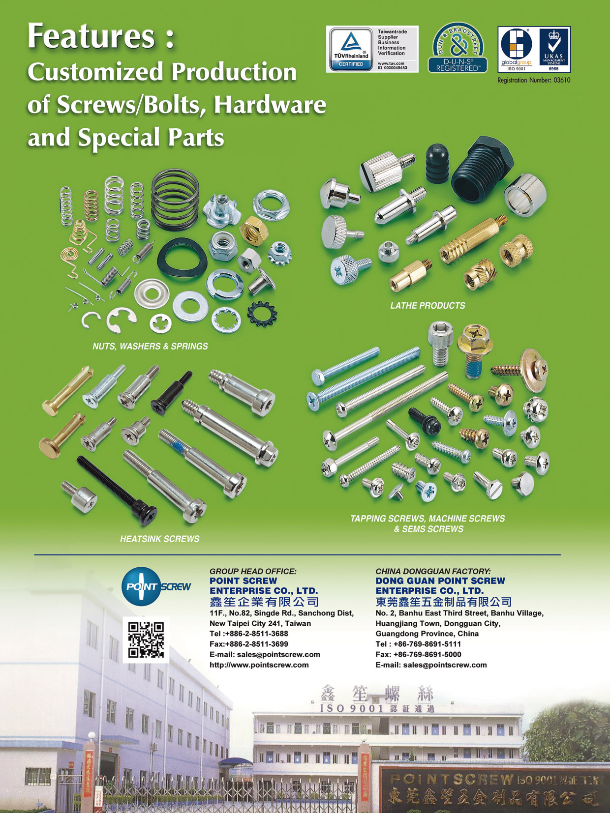 Taiwan International Fastener Show POINT SCREW ENTERPRISE CO., LTD.