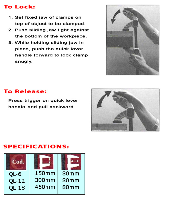 Quick Lever Clamps (two-tone)