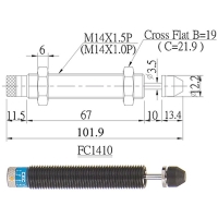 Adjustable shock absorbers. Can be adjusted according to speed and energy of impact objects.