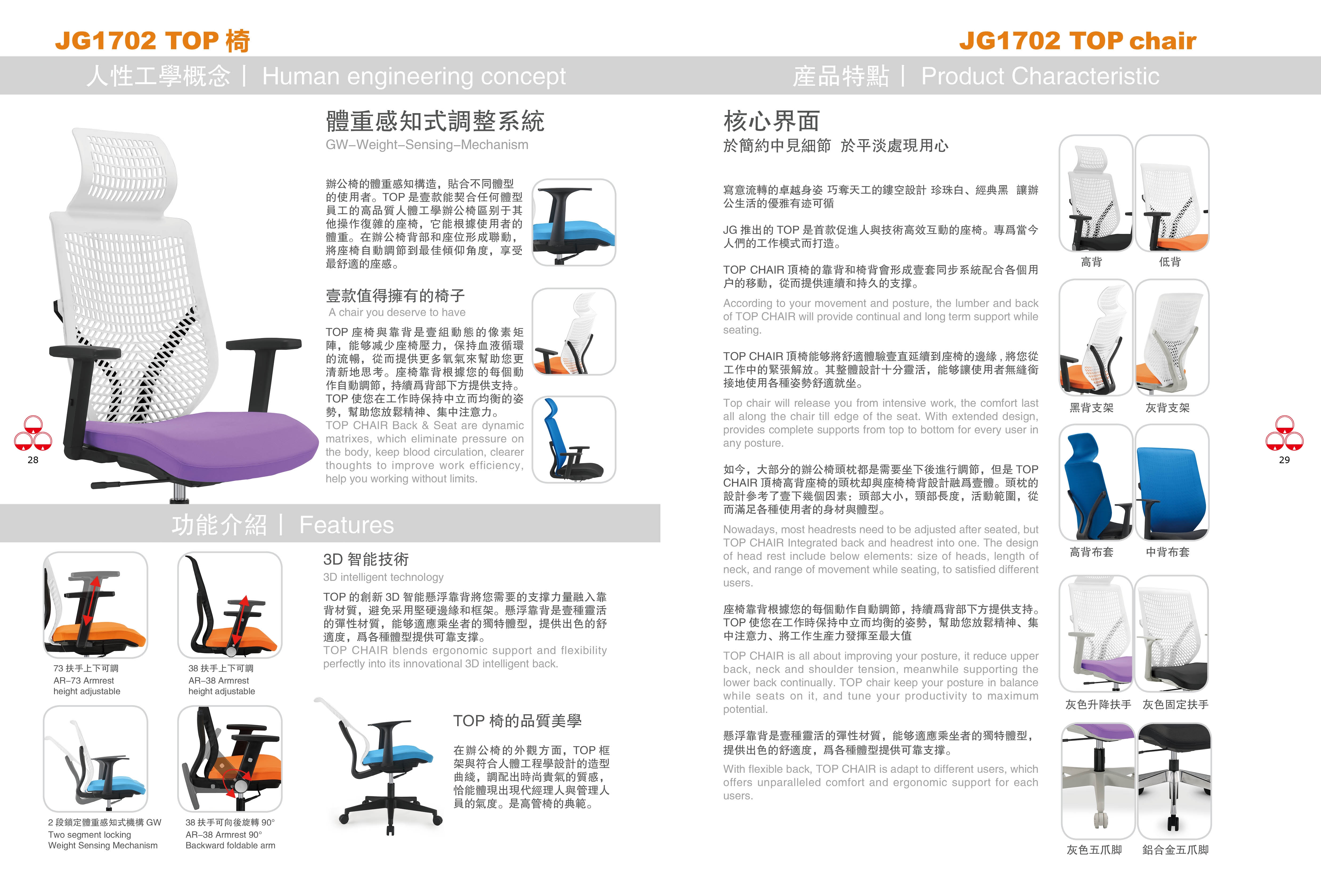 JG1702 TOP CHAIR