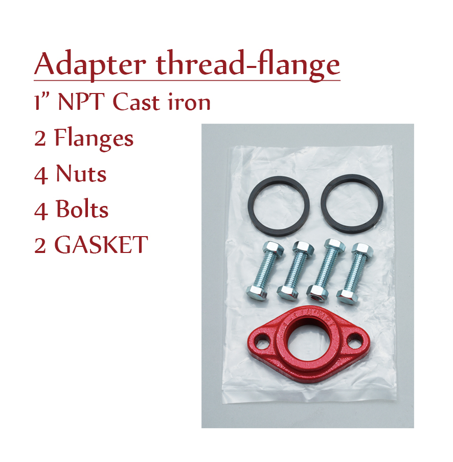 Adapter thread-flange