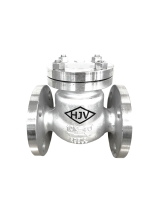 HJV-6 Stainless steel swing chenk valve flange end  (JIS 10K & ANSI 150LB)