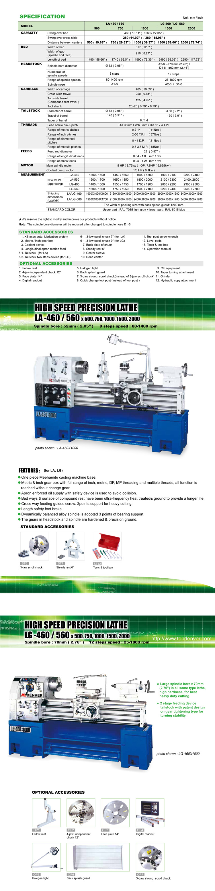 High Speed Precision Lathe