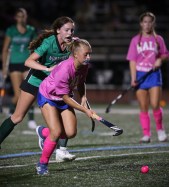 Hall High School’s #3 Ellie Goldstein 10/5/2023 - West Hartford, CT: Hall High School’s #3 Ellie Goldstein, who has over 100 career field hockey goals and is going to Maryland. Stan Godlewski/Special to the Courant