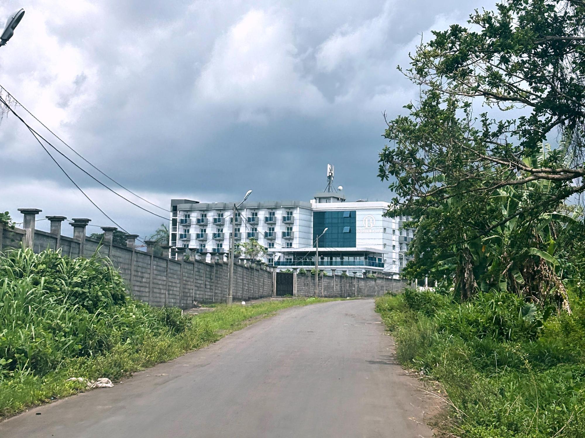 Equatorial_Guinea_Ebola_2661_ A view of Bamy Hotel, where migrants are held in Malabo, Equatorial Guinea.