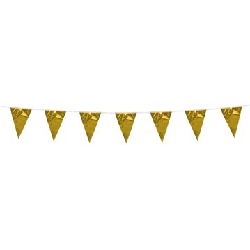 3 m. Vimpler Metallic guld - ind og udendørs