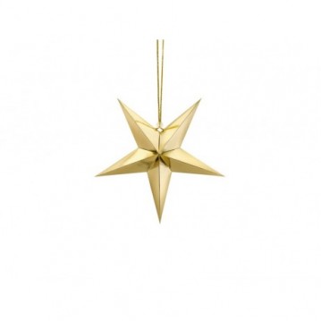 1 stk. Papirstjerne guld 30 cm