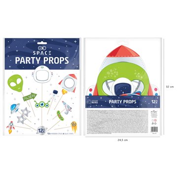 12 Stk. Props - Space fotorekvisitter sticks 12 Stk. Props - Space fotorekvisitter sticks