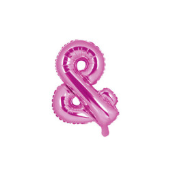 Folieballon &-tegn hot pink...
