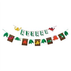 2 stk Dinosaurs guirlande - Roarrr Party banner fra Meri Meri