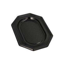 10 stk. Sorte Serveringsfade i R-PET – Genanvendelige 29 x 21 cm