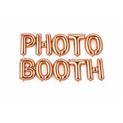 Folieballon 'Photo Booth' Rose Guld 35 cm – Elegant midtpunkt til dit fotohjørne