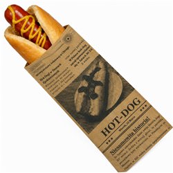 250 stk. Hotdogposer vintage avisdesign 190x70x40 mm