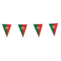 Portugal Flagkæde 10 m – Sæt det grøn-røde præg på din fest