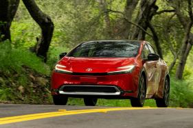 Behind_The_Wheel_51635-1 This photo provided by Toyota shows a 2024 Prius Prime. The Prius Prime is sleek and stylish, but even more exciting are its 50-plus miles of all-electric range and high fuel economy. (Courtesy of Toyota Motor Sales U.S.A. via AP)