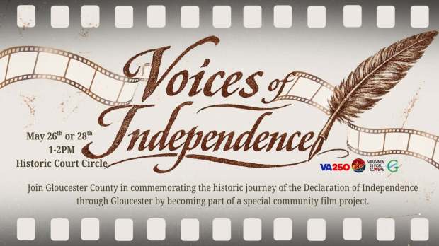 TVP-L-VIOCESFILM-01 Gloucester County residents read portions of the Declaration of Independence for a short film, “Voices of Independence,” that’s now on YouTube. (Courtesy/Gloucester County tourism and marketing)