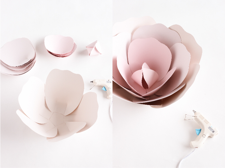 Giant Paper Flowers + Free Cut Files! // www.deliacreates.com