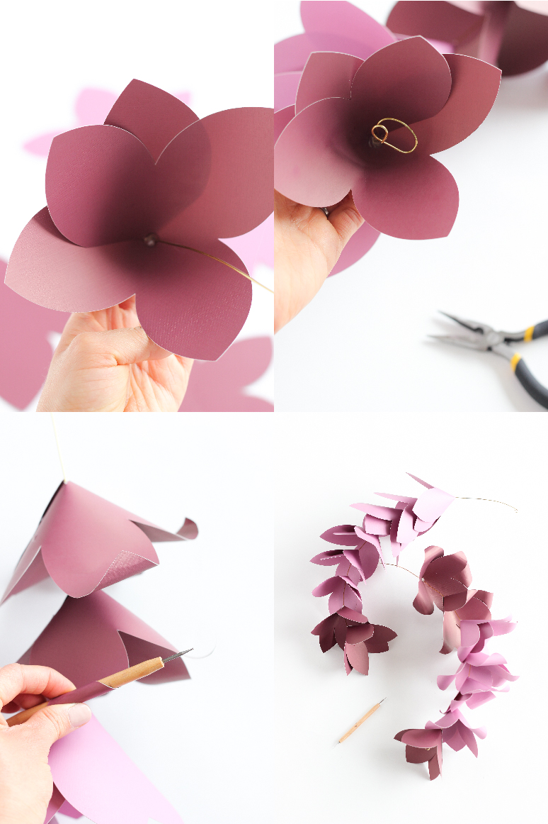 Giant Paper Flowers + Free Cut Files! // www.deliacreates.com