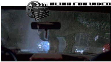 Jurassic Park (1992) - T-Rex investigates the light