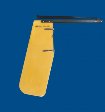 Complete Epoxy Optimist Rudder for Competition, with Tiller and Extension.