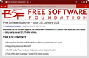 Free Software Supporter -- Issue 201, January 2025 