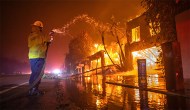 L.A. wildfires fireman