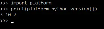 Check the Python Version using a Script
