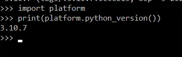 Check the Python Version using a Script