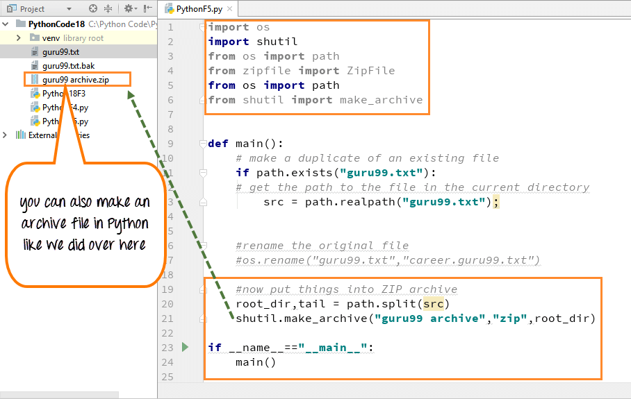 Python ZIP file