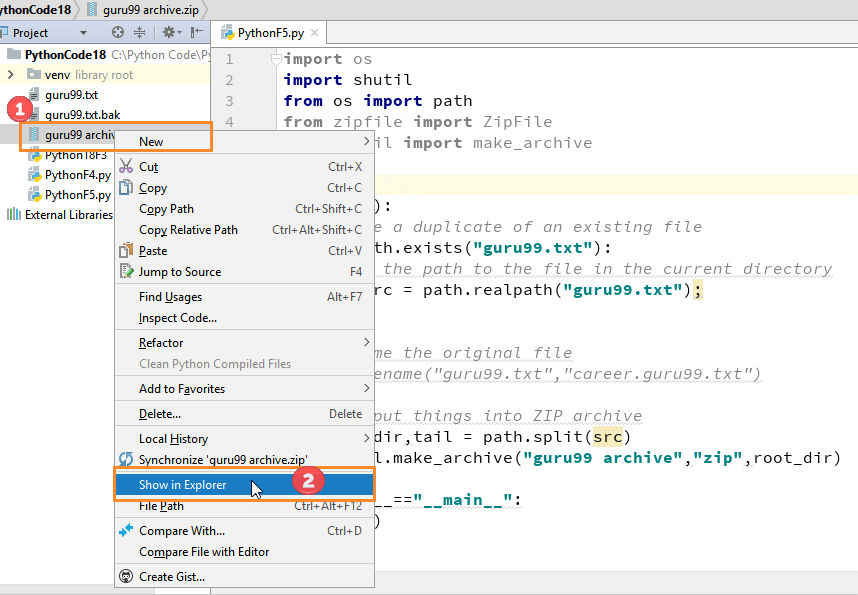 Python ZIP file
