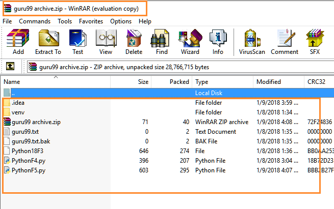 Python ZIP file