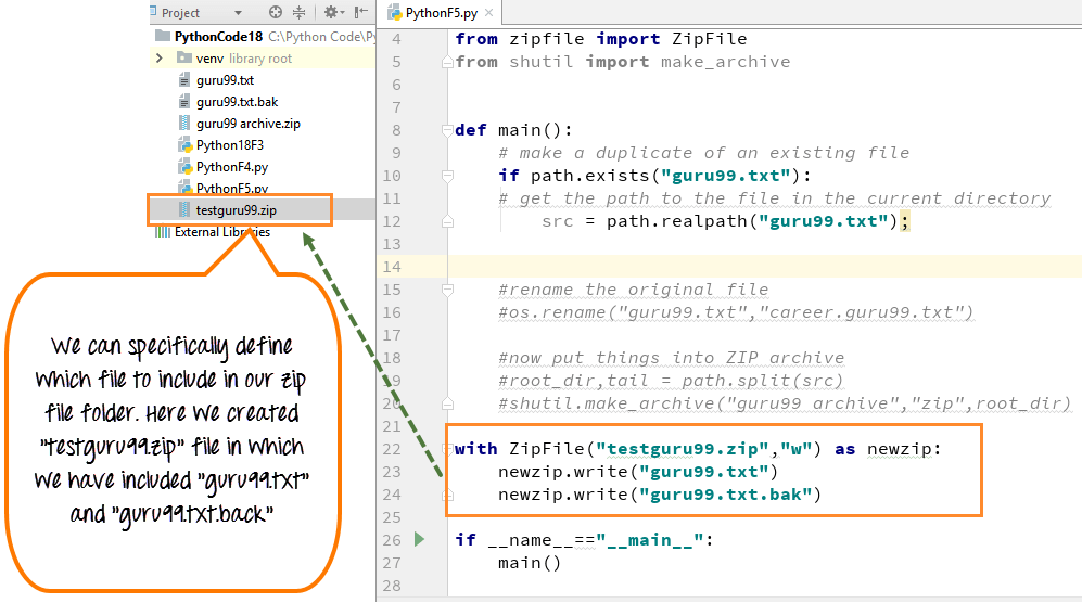 Python ZIP file