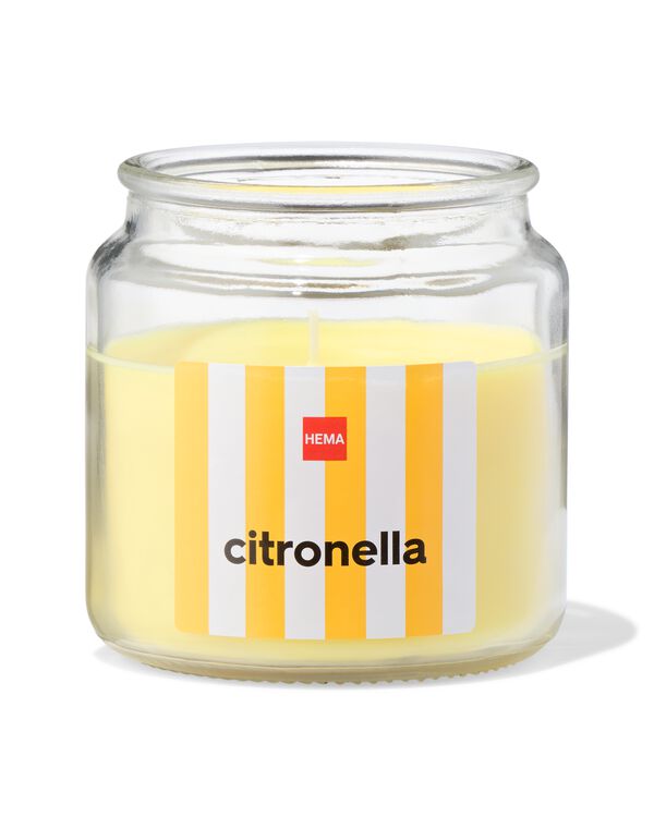citronella geurkaars in glas met Ø10x10 - 13502929 - HEMA