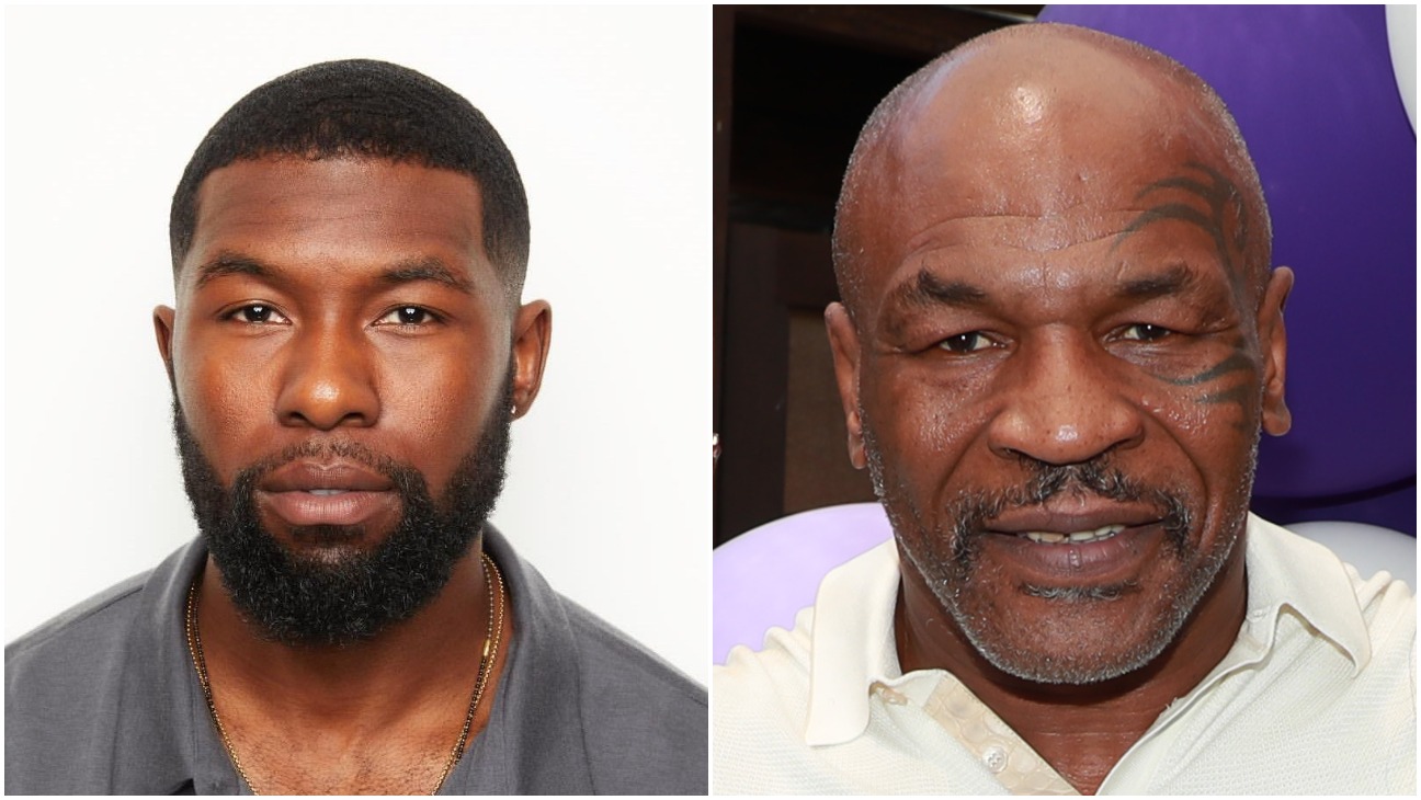 Trevante Rhodes and Mike Tyson