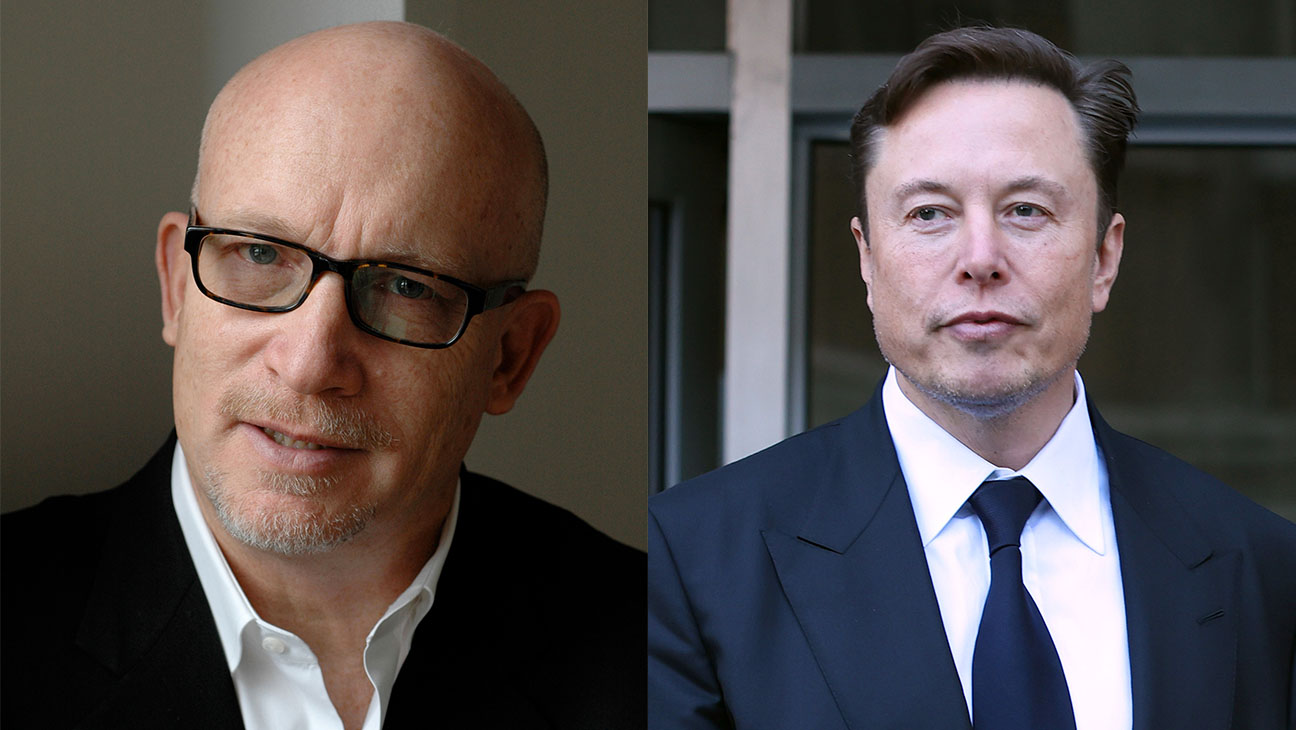 Alex Gibney (left) and Elon Musk