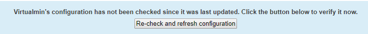 Webmin Refresh