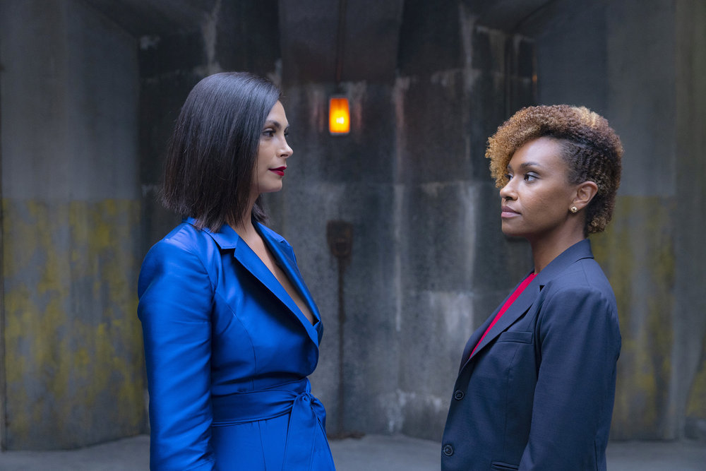 THE ENDGAME -- "Pilot" Episode 101 -- Pictured: (l-r) Morena Baccarin as Elena Federova, Ryan Michelle Bathe as Val -- (Photo by: Eric Liebowitz/NBC)