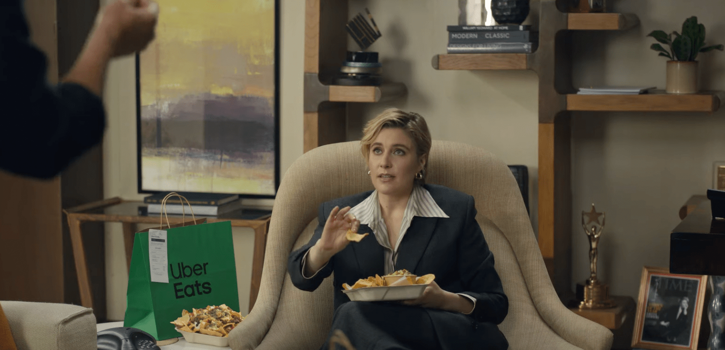 Greta Gerwig in Super Bowl ad