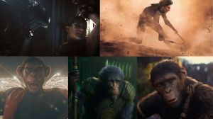 Clockwise from left: 'Alien: Romulus'; 'Dune: Part 2'; 'Kingdom of the Plaet of the Apes'; 'Wicked'; and 'Better Man' vfx oscars