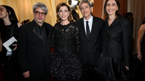 Andrucha Waddington, Fernanda Torres, Walter Salles, and Maria Klabin at the 97th Oscars.