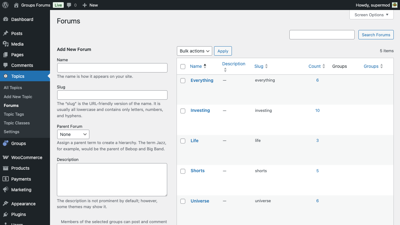 Groups Forums - Image 4