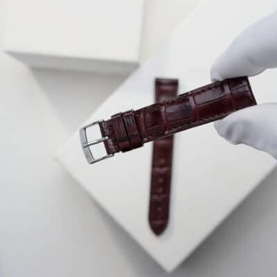 jean rousseau watch strap alligator brown