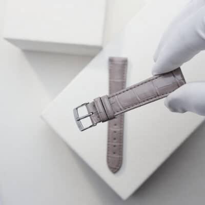 jean rousseau watch strap alligator grey
