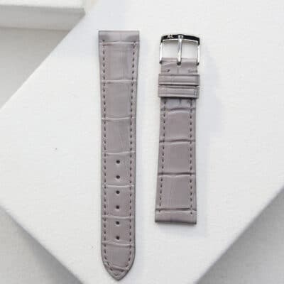 jean rousseau watch strap alligator grey