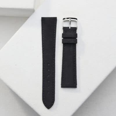 jean rousseau watch strap alcantara black