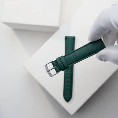 jean rousseau watch strap alligator green