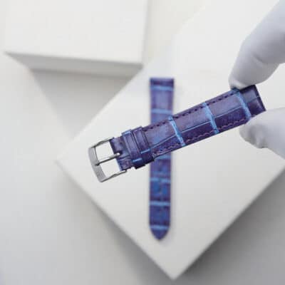 jean rousseau watch strap alligator purple